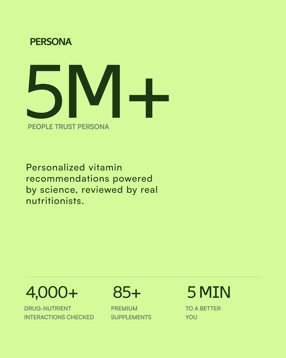 Persona product and promo post